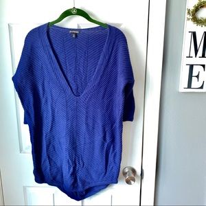 3 for $25! Express Bright Navy Slouchy Sweater
